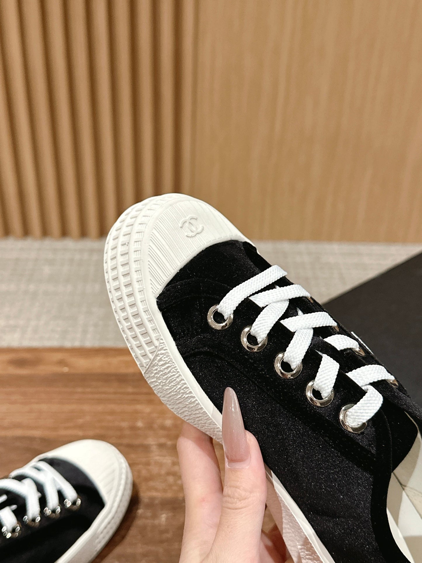 CONVERSE SNEAKER IN BLACK VELVET - 35