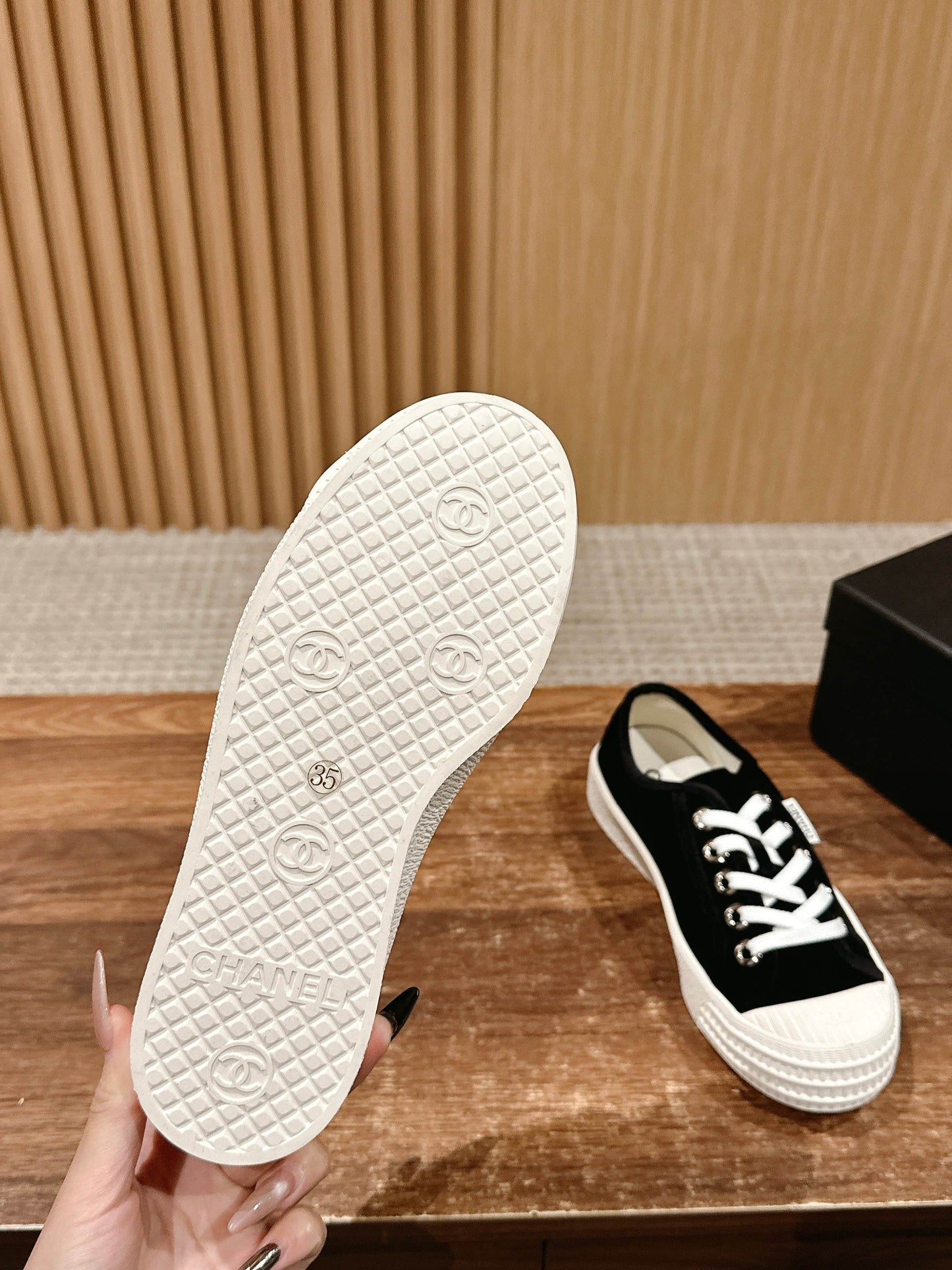 CONVERSE SNEAKER IN BLACK VELVET - 35
