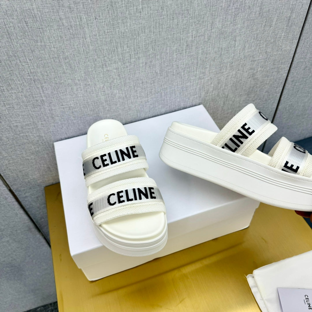 WHITE BLOCK SLIDE MESH NYLON AND TEXT WITH JACQUARD - 35