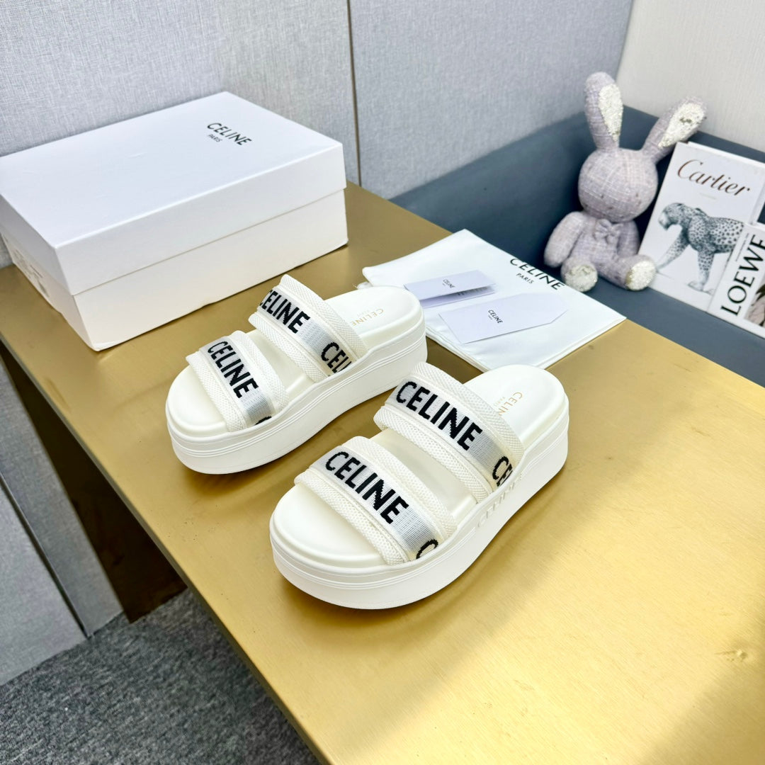 WHITE BLOCK SLIDE MESH NYLON AND TEXT WITH JACQUARD - 35