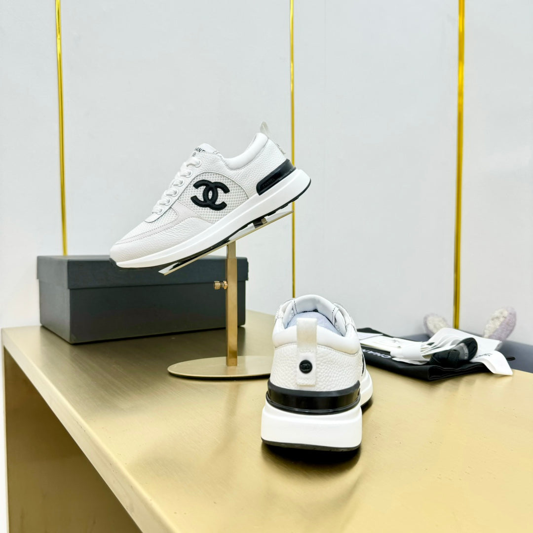 CLASSIC TRAINER IN WHITE MERCERIZED VELVET - 35