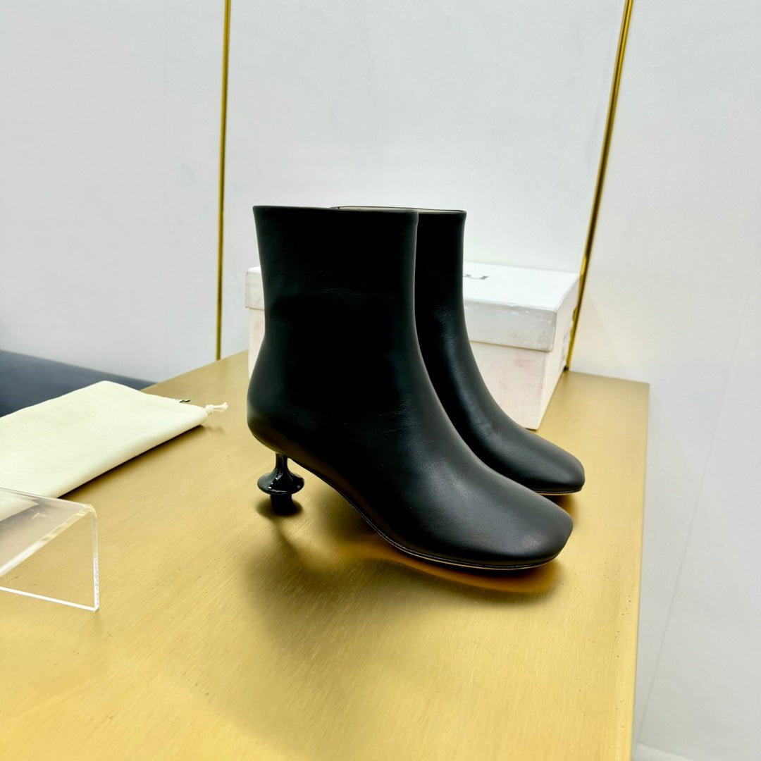 LW TOY ANKLE BOOTIE BLACK NAPPA LAMBSKIN - 35 / 5.5 CM