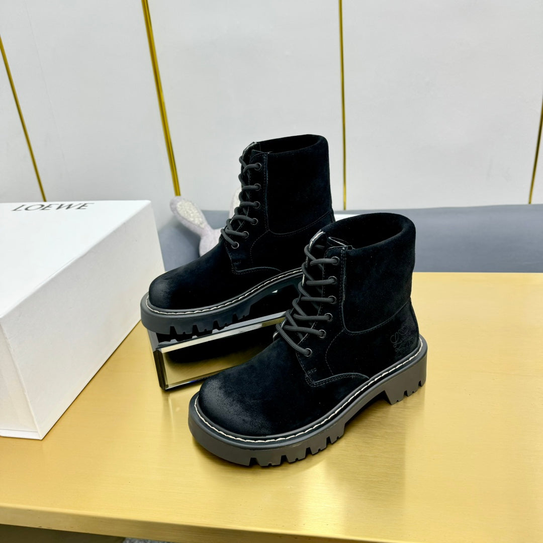 LW SIERRA COMBAT BOOT BLACK SUEDE - 35