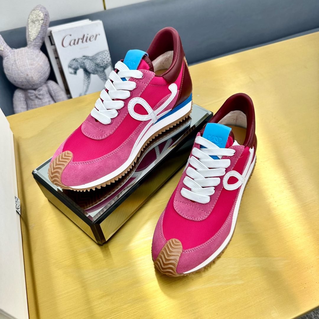 BALLET RUNNER 2.0 IN BRIGHT PINK SUEDE AND LYCRA FABRIC - 35