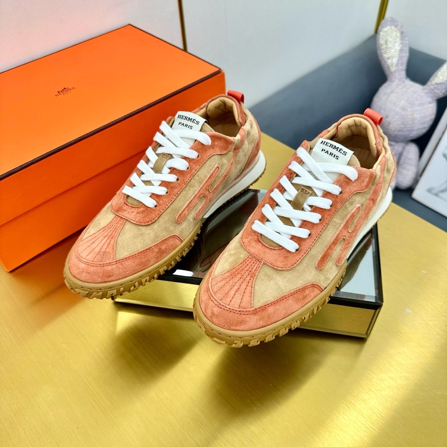 JET SNEAKER IN HONEY MIX TIGER ORANGE - 35