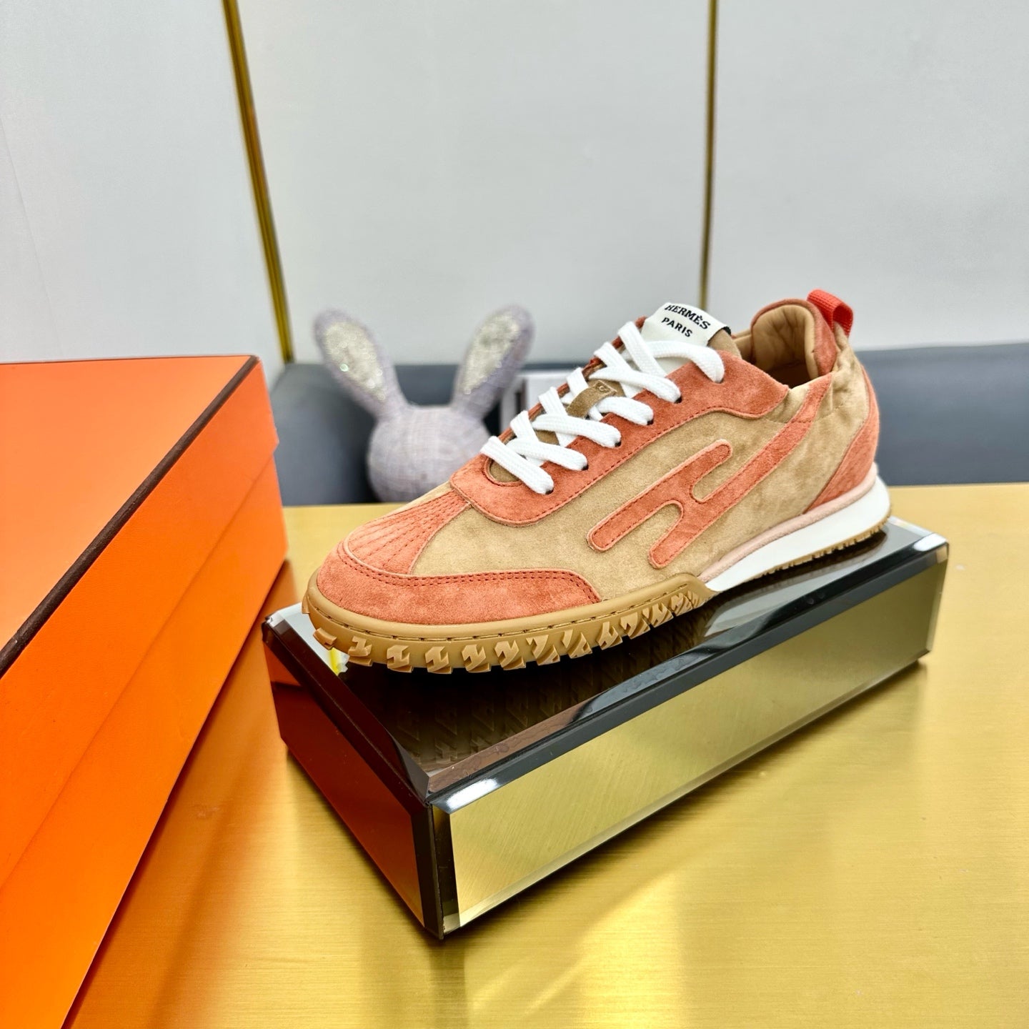 JET SNEAKER IN HONEY MIX TIGER ORANGE - 35