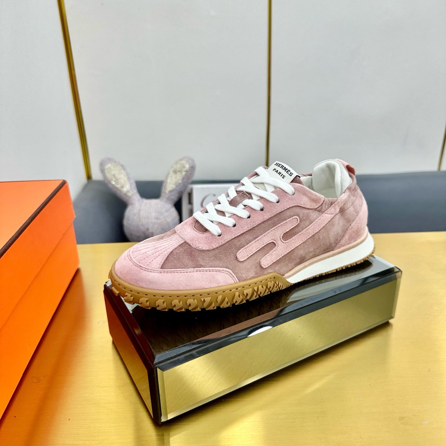 JET SNEAKER IN LIGHT PINK SUEDE - 35