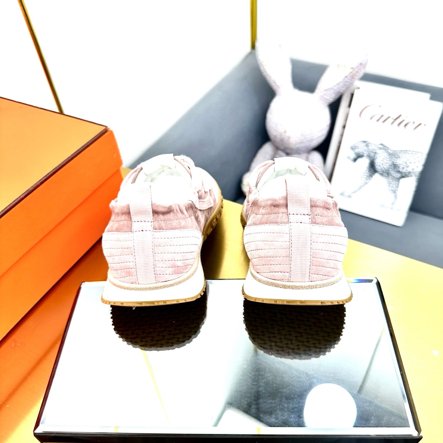 JET SNEAKER IN LIGHT PINK SUEDE - 35