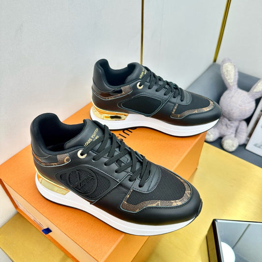 NEO RUN AWAY SNEAKER IN BLACK CALFSKIN - 35