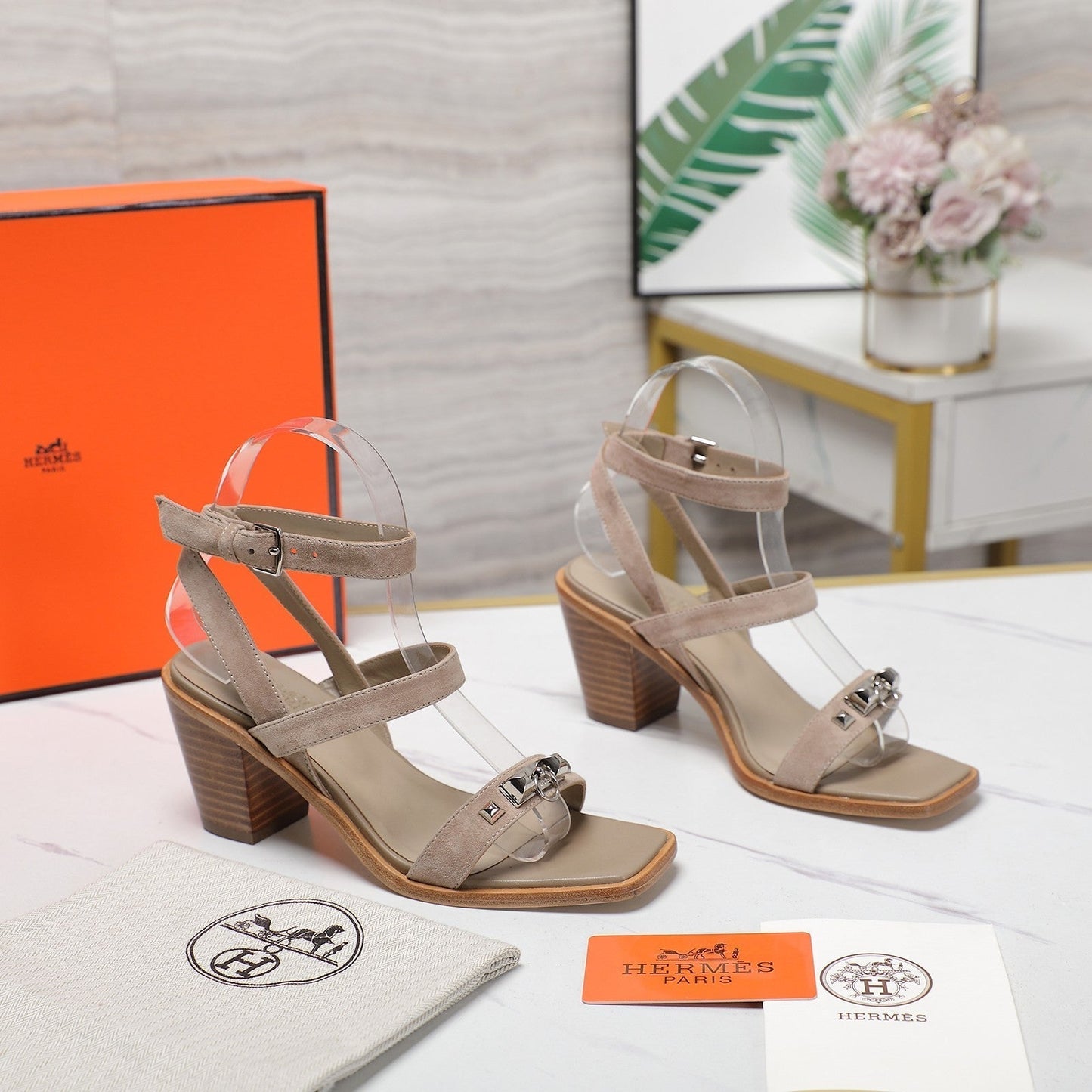 IVRESSE 65 SANDAL BEIGE SUEDE - 35