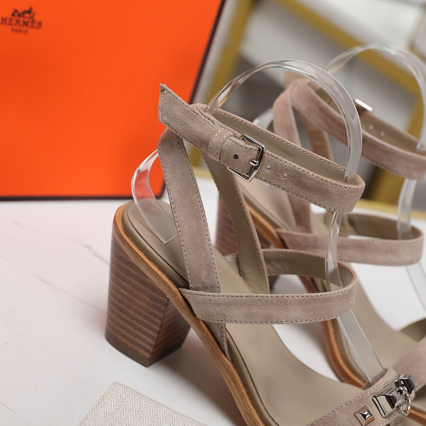 IVRESSE 65 SANDAL BEIGE SUEDE - 35