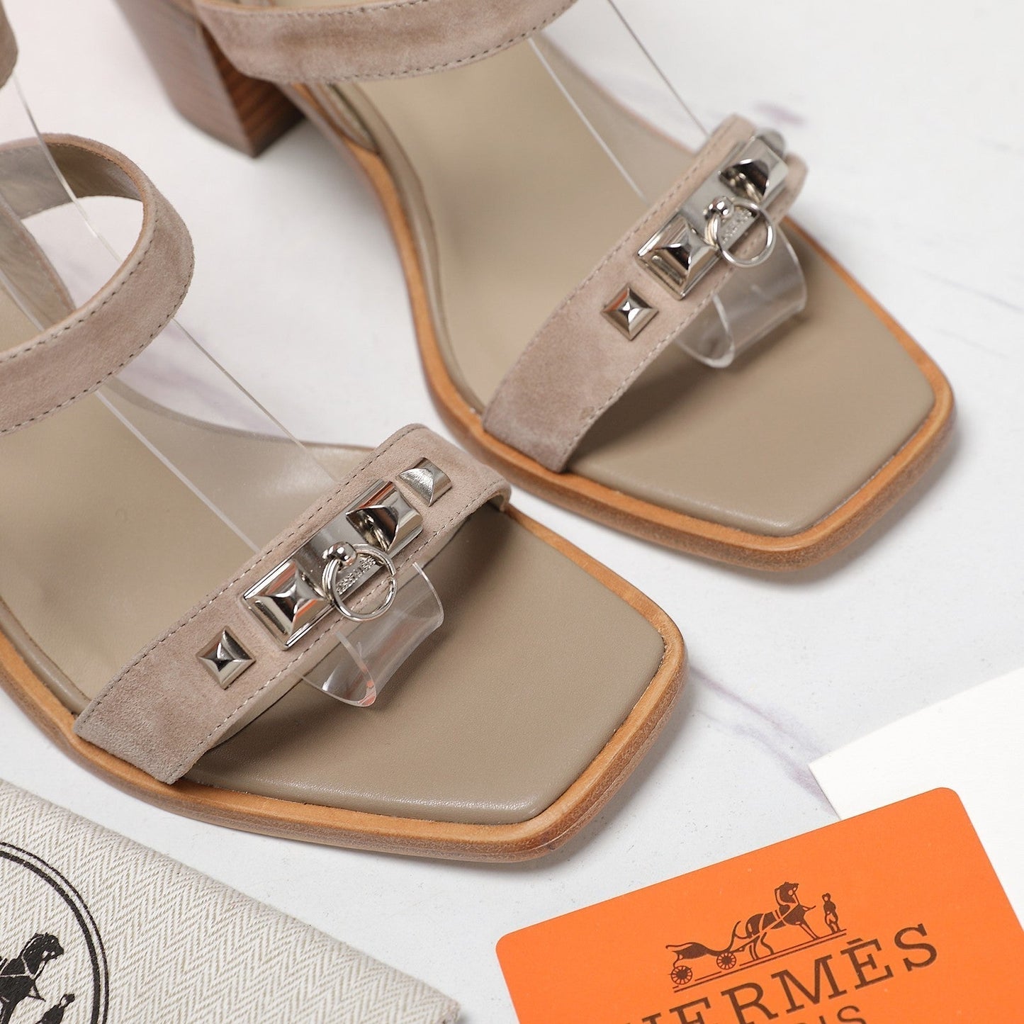 IVRESSE 65 SANDAL BEIGE SUEDE - 35
