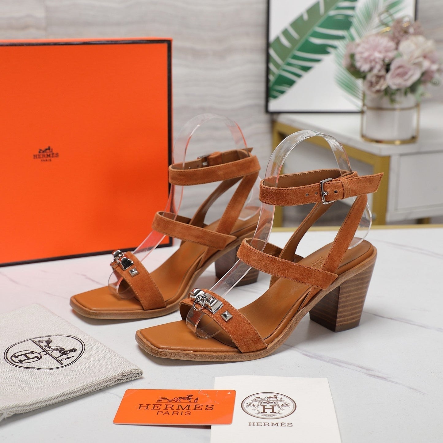 IVRESSE 65 SANDAL CARAMEL SUEDE - 35