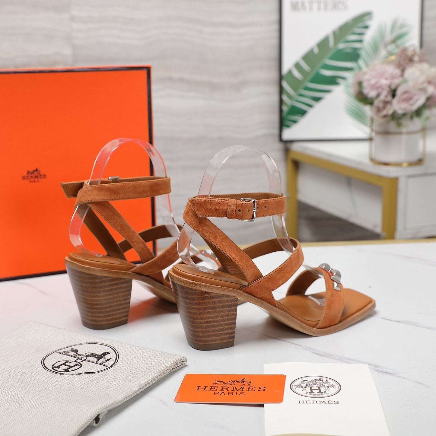 IVRESSE 65 SANDAL CARAMEL SUEDE - 35