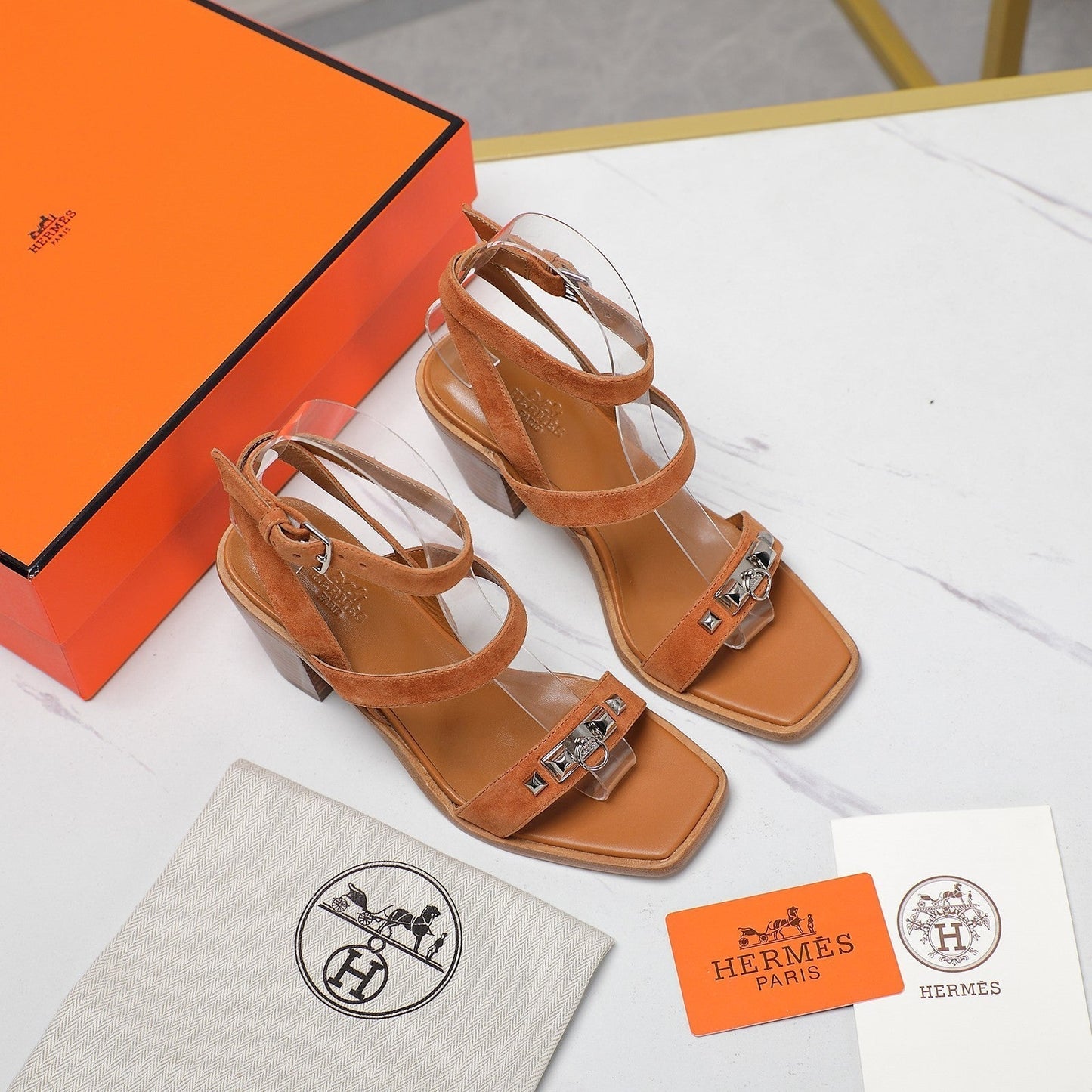 IVRESSE 65 SANDAL CARAMEL SUEDE - 35