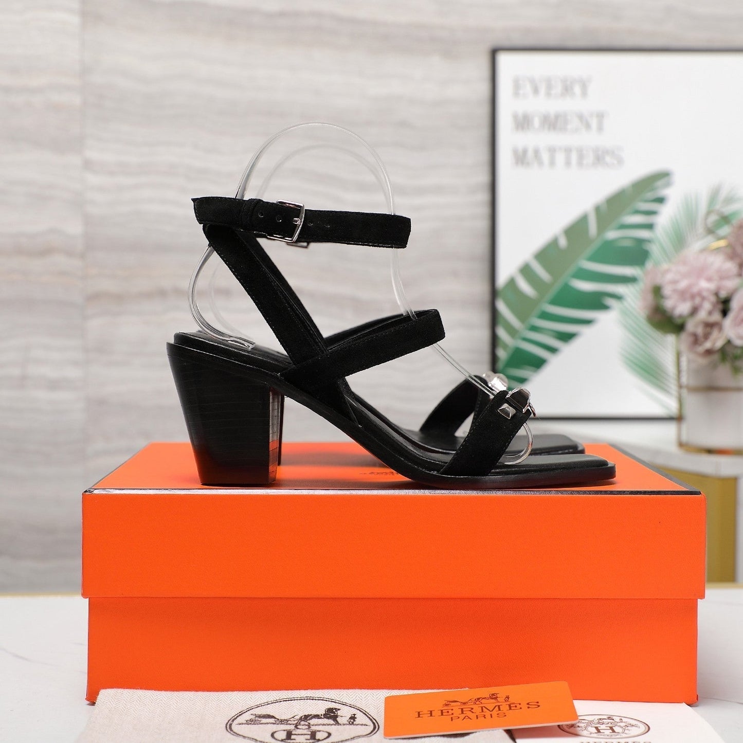 IVRESSE 65 SANDAL BLACK SUEDE - 35
