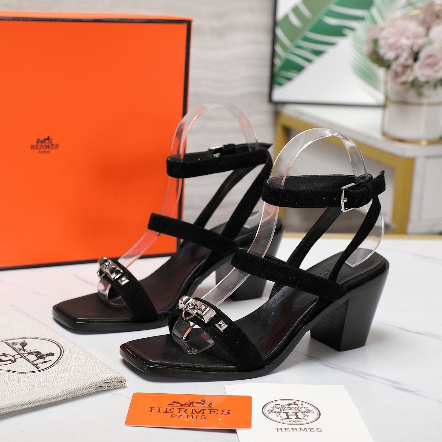 IVRESSE 65 SANDAL BLACK SUEDE - 35