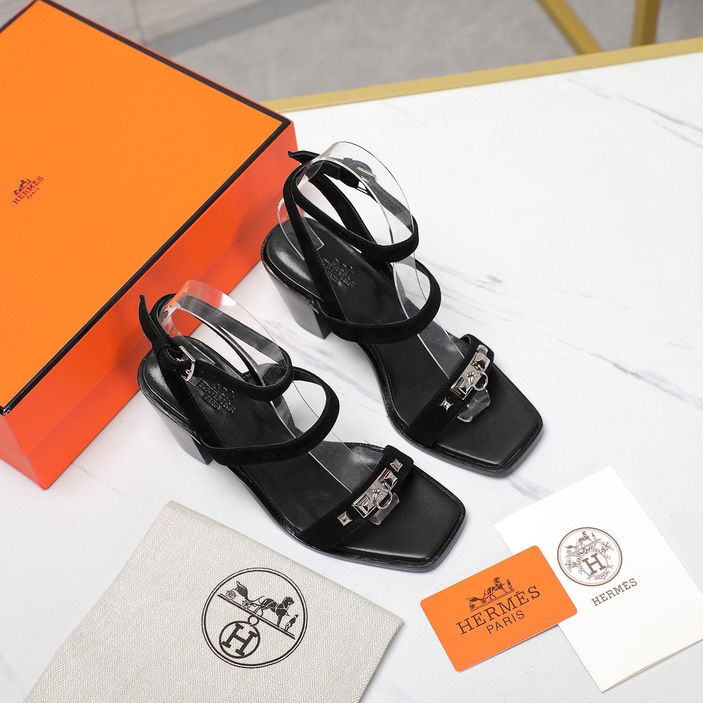 IVRESSE 65 SANDAL BLACK SUEDE - 35