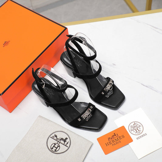 IVRESSE 65 SANDAL BLACK SUEDE - 35