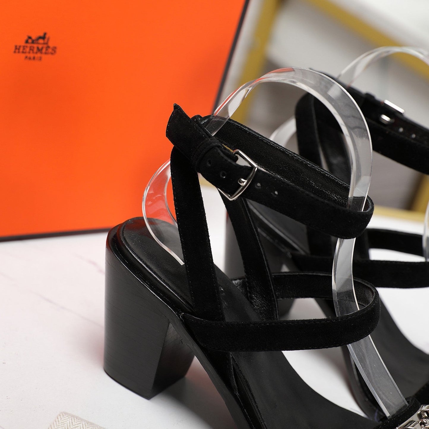 IVRESSE 65 SANDAL BLACK SUEDE - 35