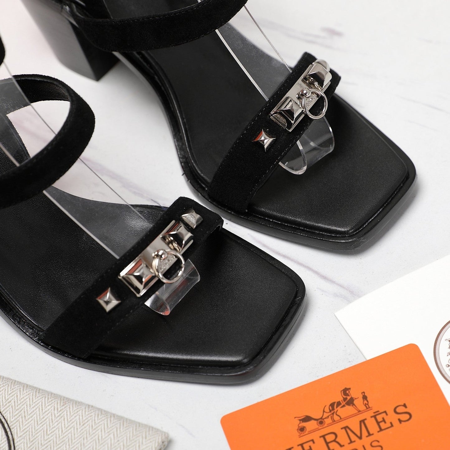 IVRESSE 65 SANDAL BLACK SUEDE - 35