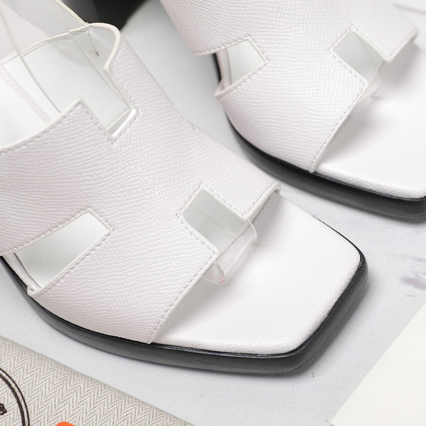 ERIS 95 SANDAL WHITE CALFSKIN - 35
