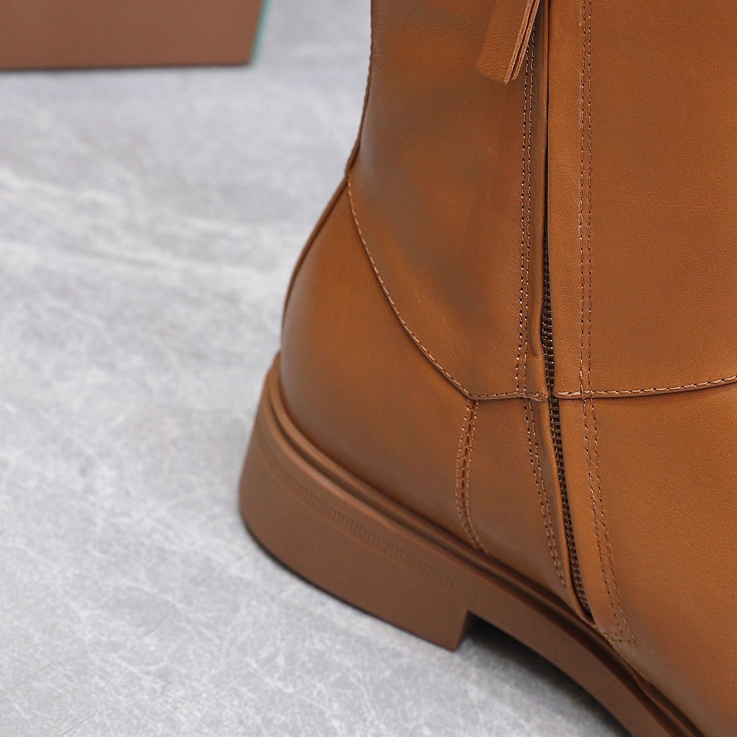 LP 25S KILDA ANKLE BOOT IN BURNT ORANGE CALFSKIN - 35