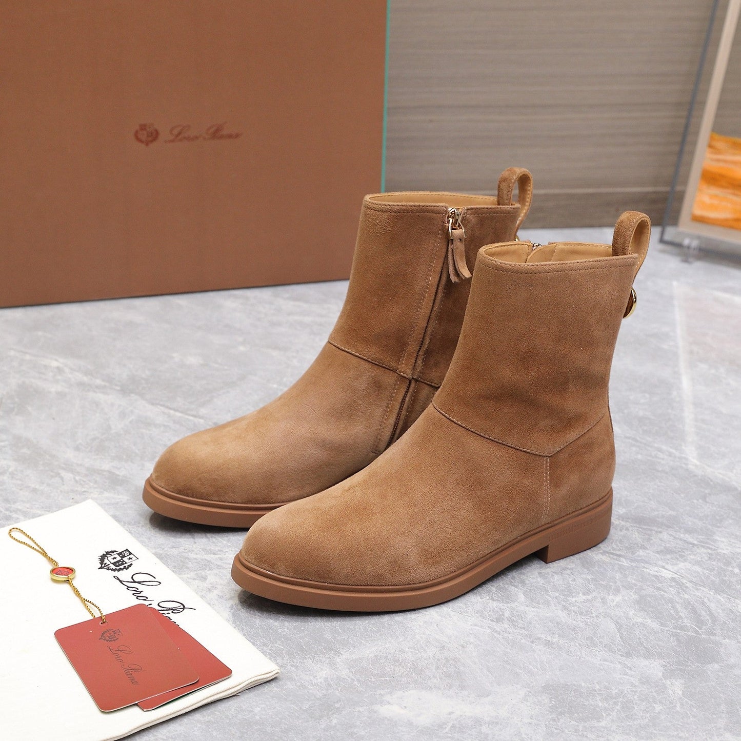LP 25S KILDA ANKLE BOOT IN BROWN SUEDE - 35