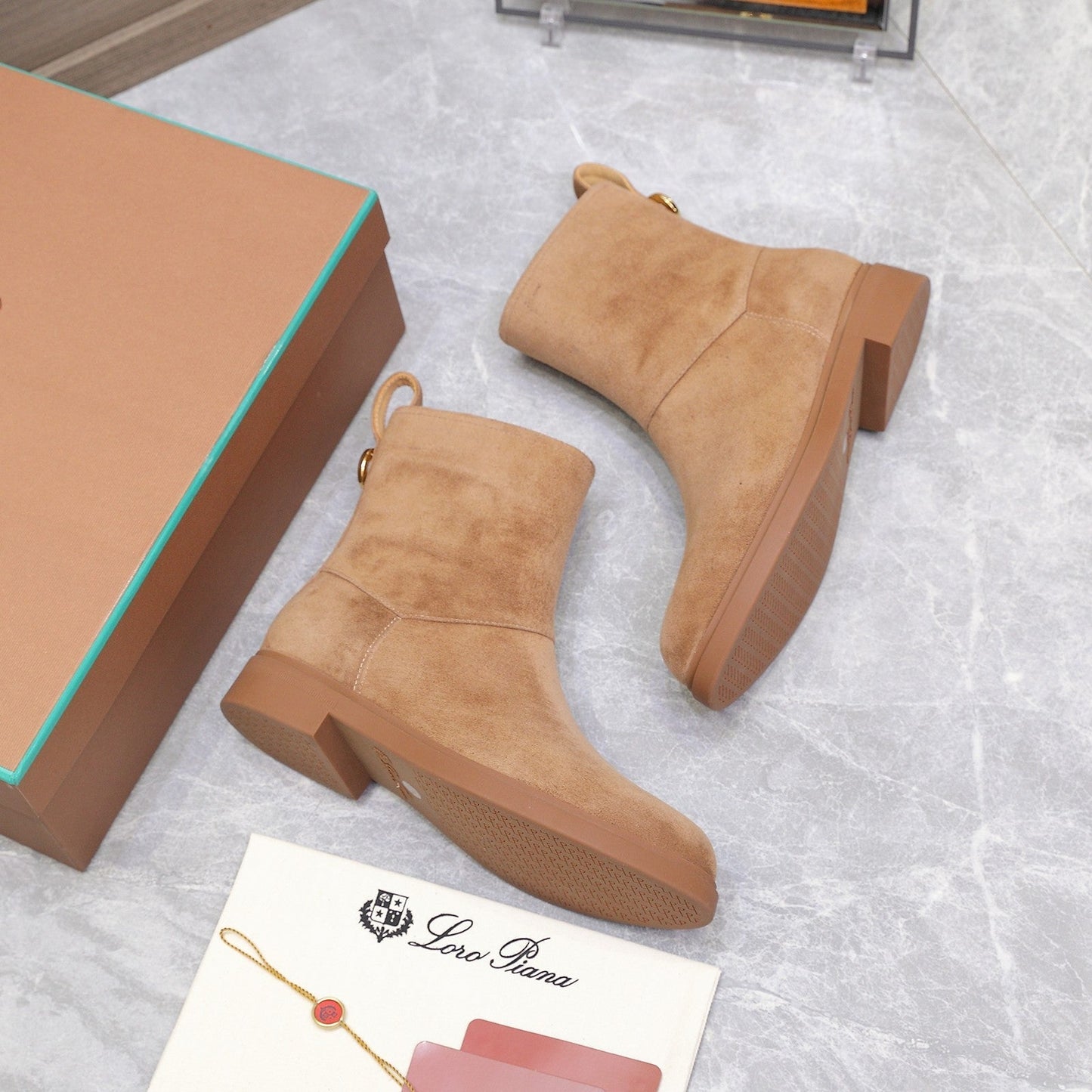 LP 25S KILDA ANKLE BOOT IN BROWN SUEDE - 35