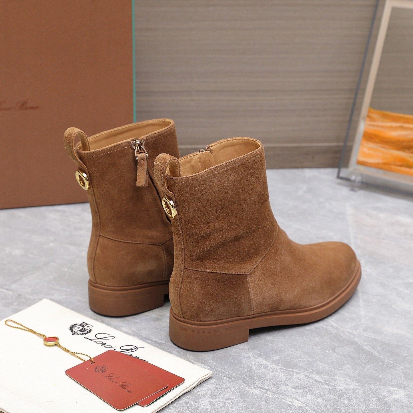 LP 25S KILDA ANKLE BOOT IN BROWN SUEDE - 35
