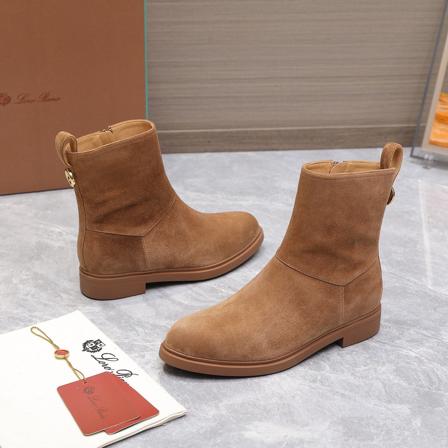 LP 25S KILDA ANKLE BOOT IN BROWN SUEDE - 35