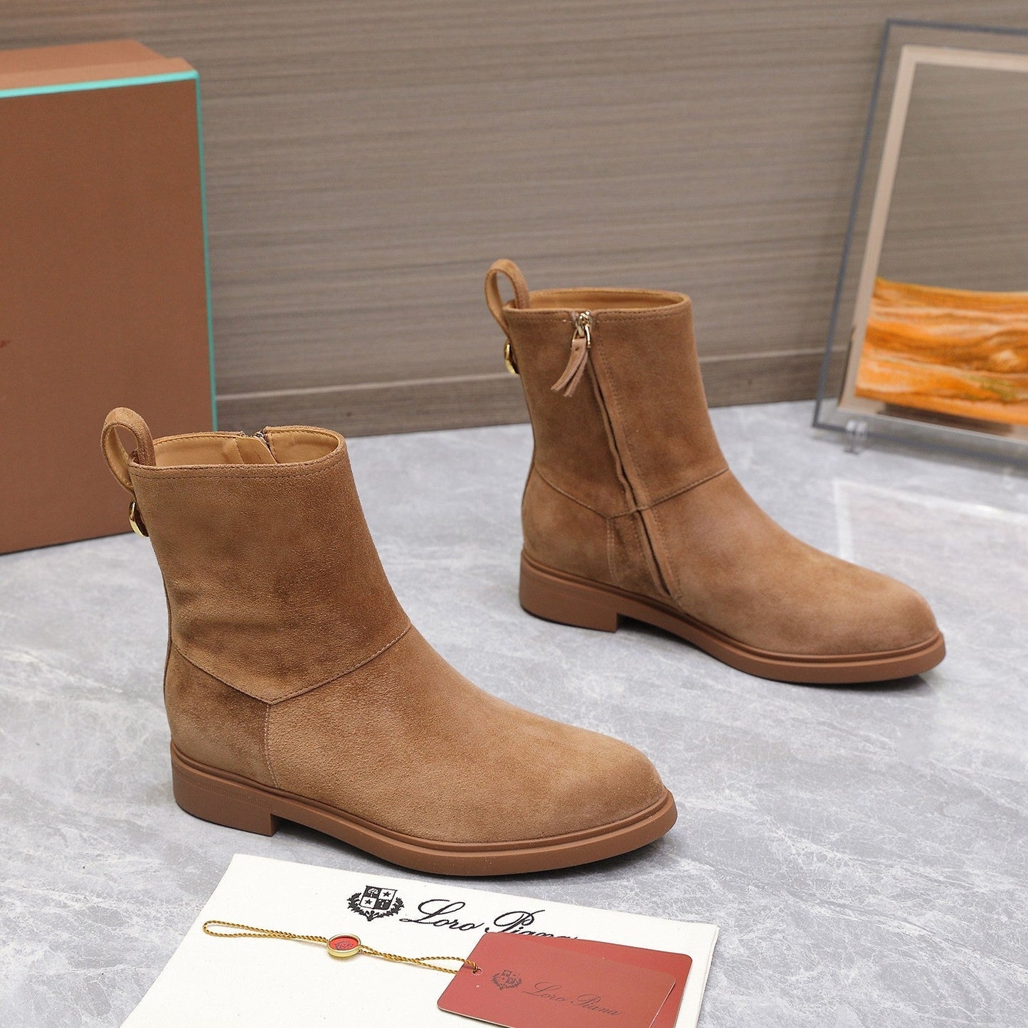 LP 25S KILDA ANKLE BOOT IN BROWN SUEDE - 35