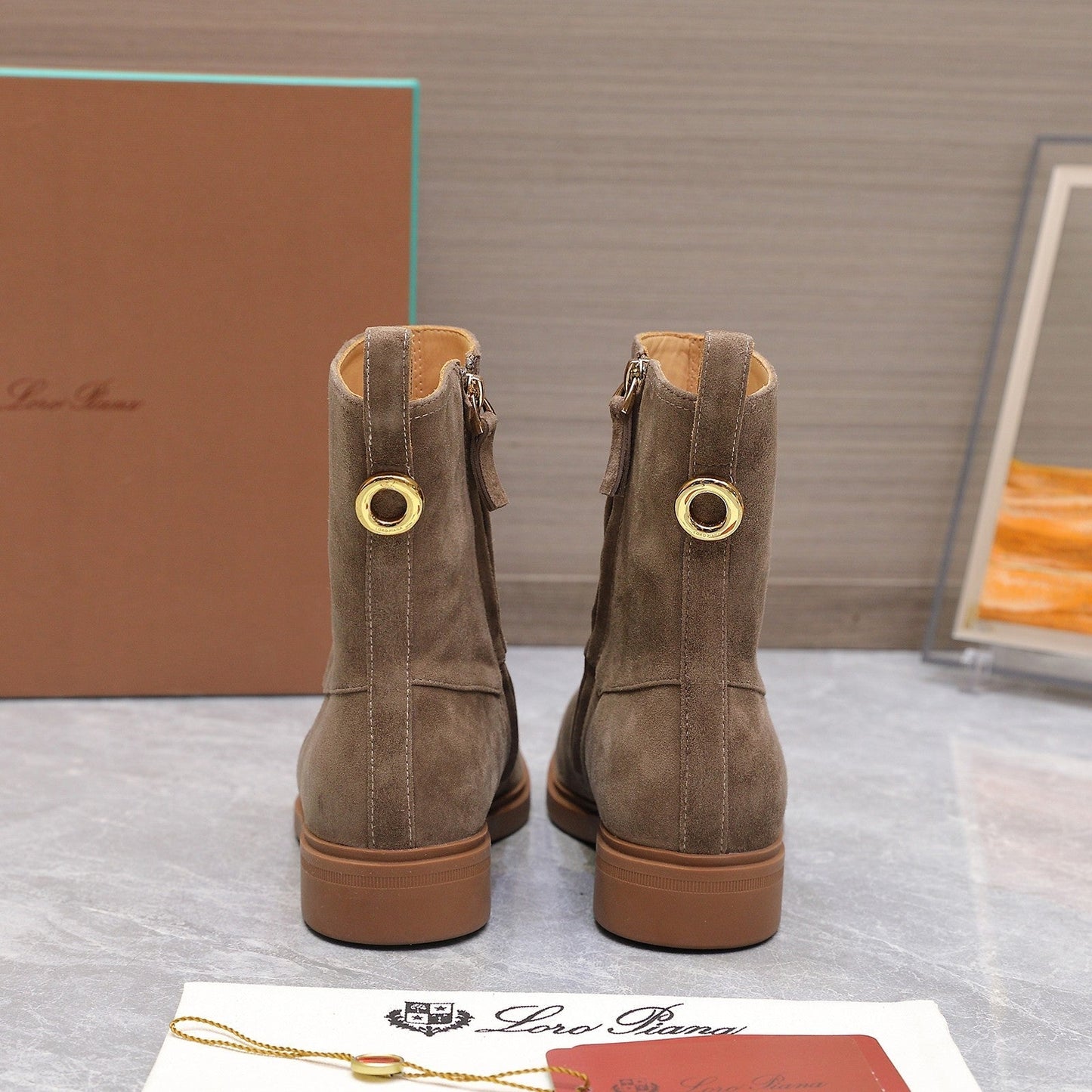 LP 25S KILDA ANKLE BOOT IN TAUPE SUEDE - 35