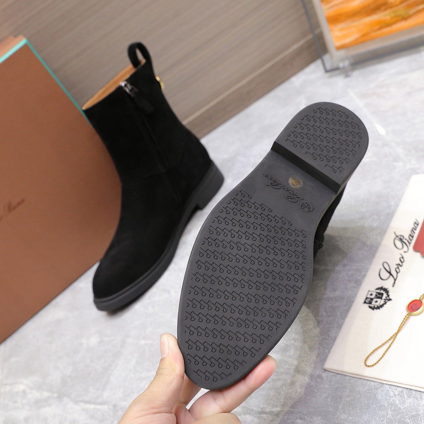 LP 25S KILDA ANKLE BOOT IN BLACK SUEDE - 35
