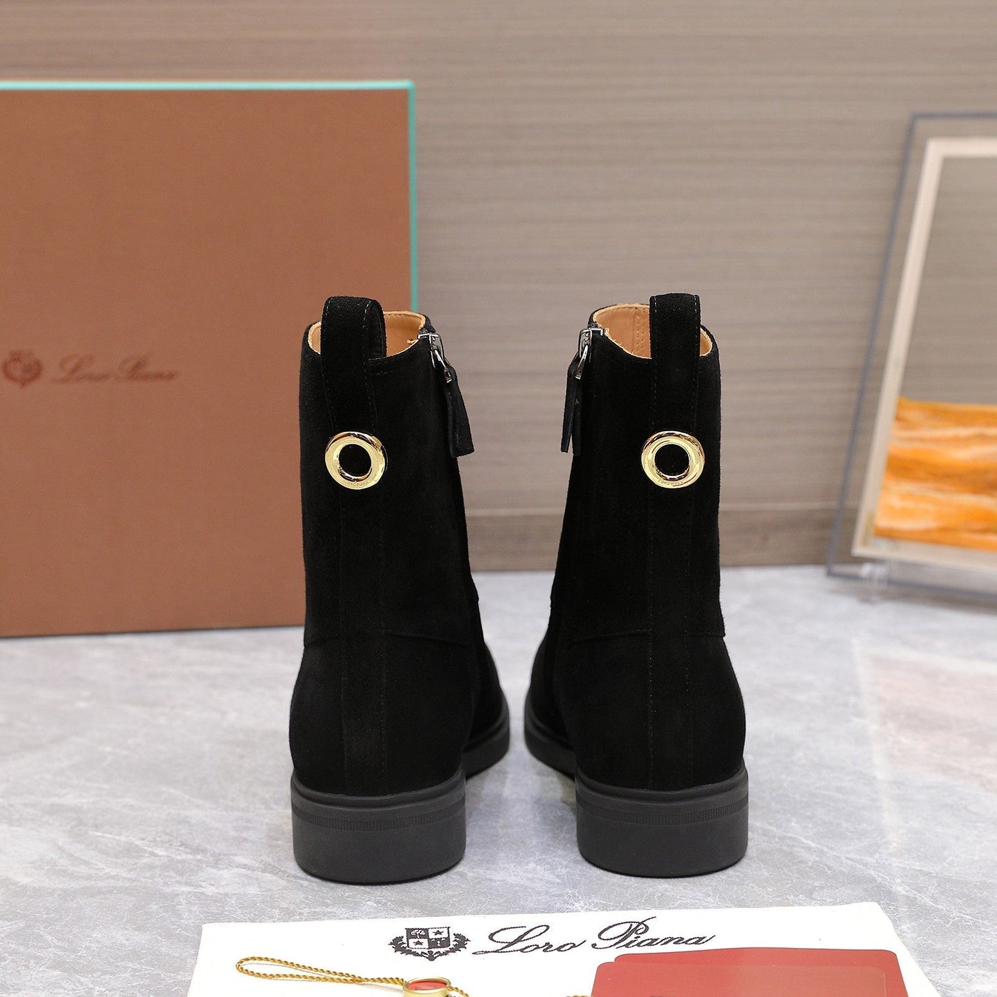 LP 25S KILDA ANKLE BOOT IN BLACK SUEDE - 35