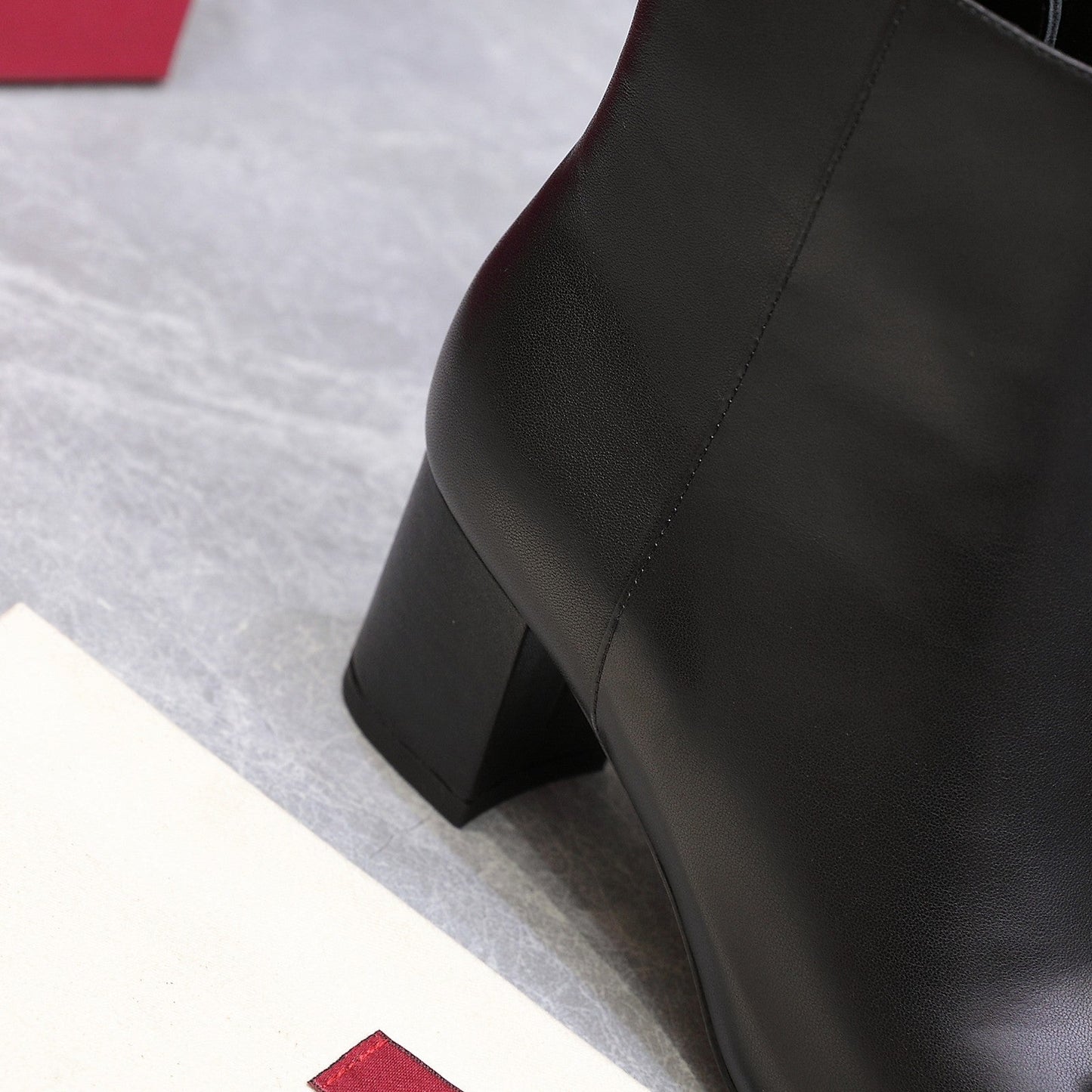 VALENTINO 25S VALET DU ROI ANKLE BOOTS 60 MM IN BLACK MIX DARK BROWN CALFSKIN WITH BOW - 35