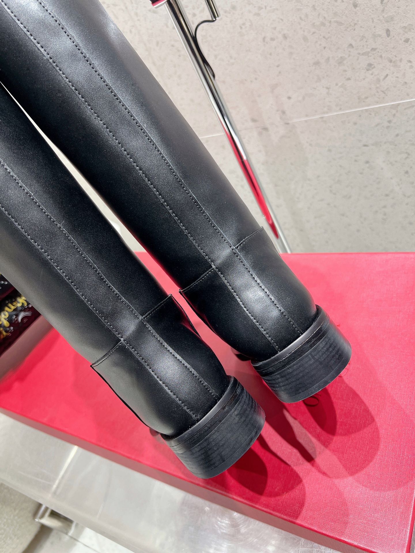 VALENTINO 25S KNEE-HIGH BOOTS IN BLACK CALFSKIN STYLE 4 - 35