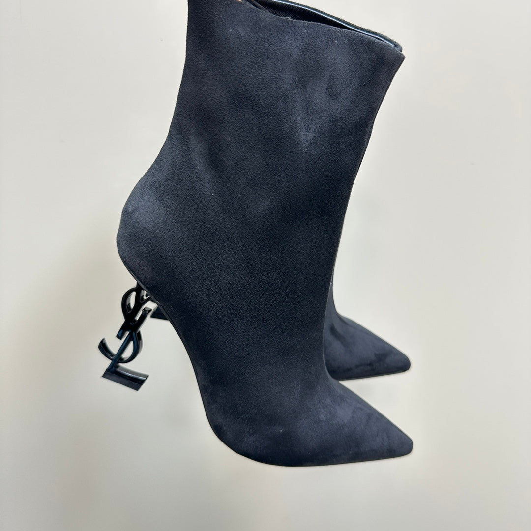 SL OPYUM HEELED BOOT BLACK SUEDE - 35