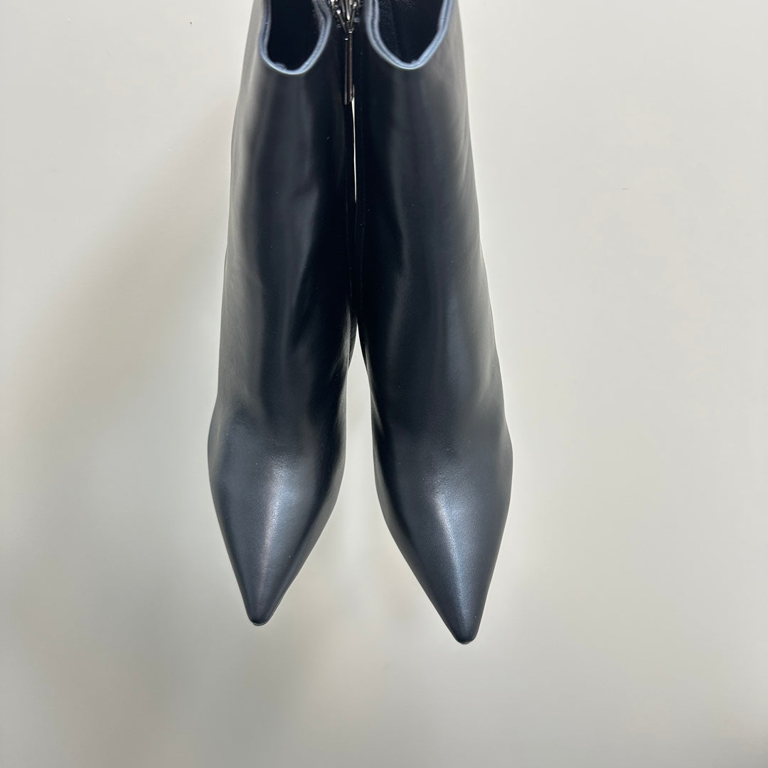 SL OPYUM HEELED BOOT BLACK CALFSKIN - 35