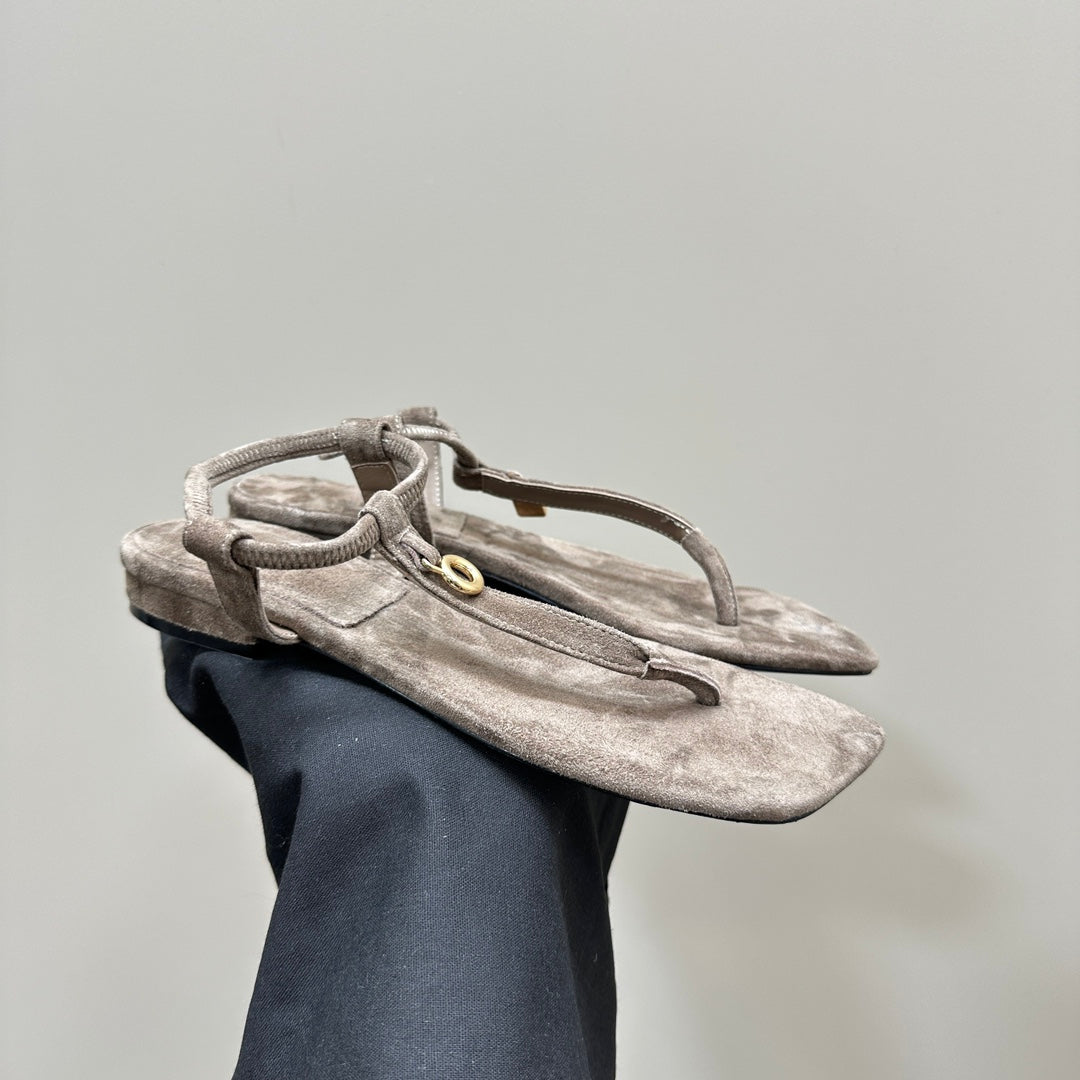 LP MINDIL SANDAL LIGHT BROWN SUEDE - 35