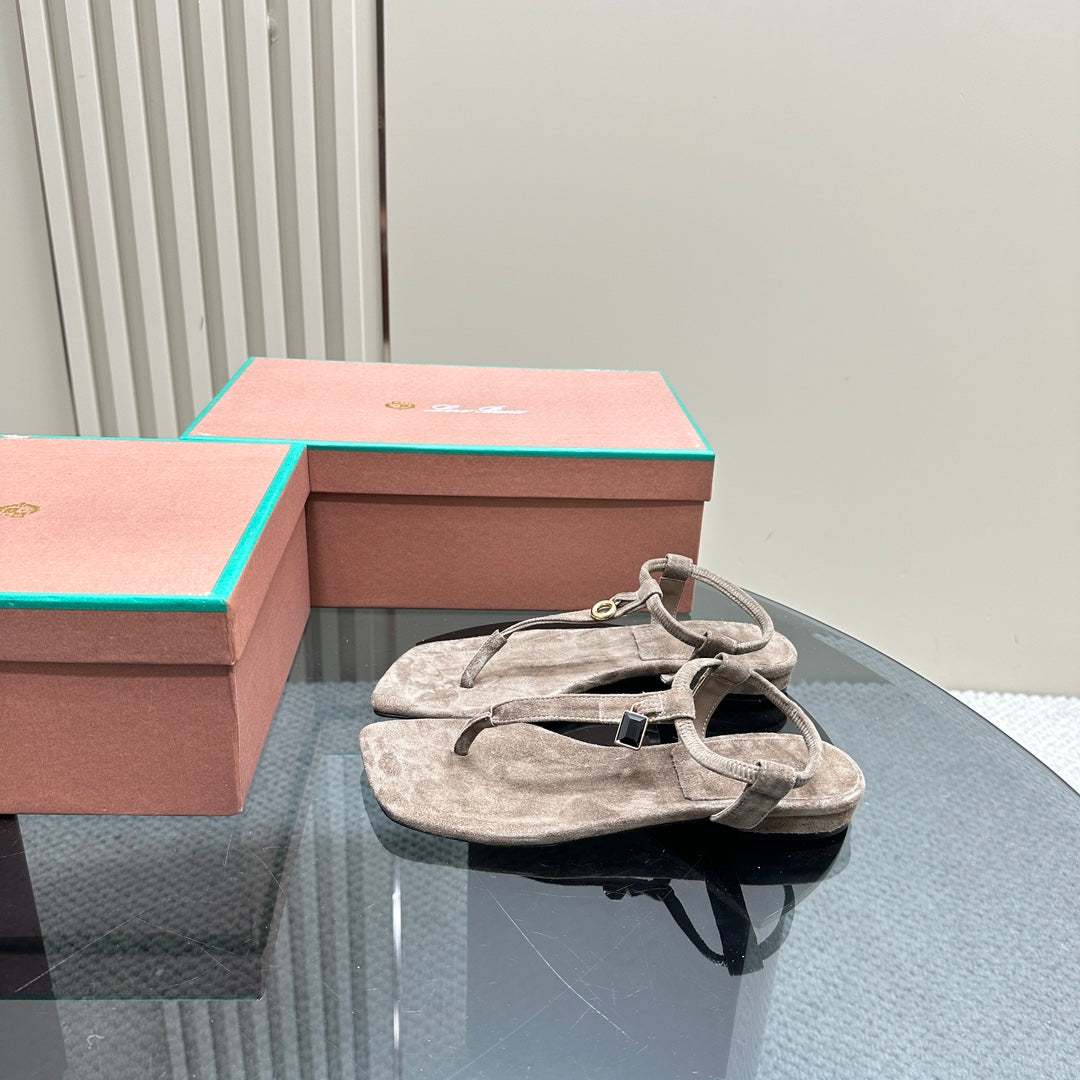 LP MINDIL SANDAL LIGHT BROWN SUEDE - 35