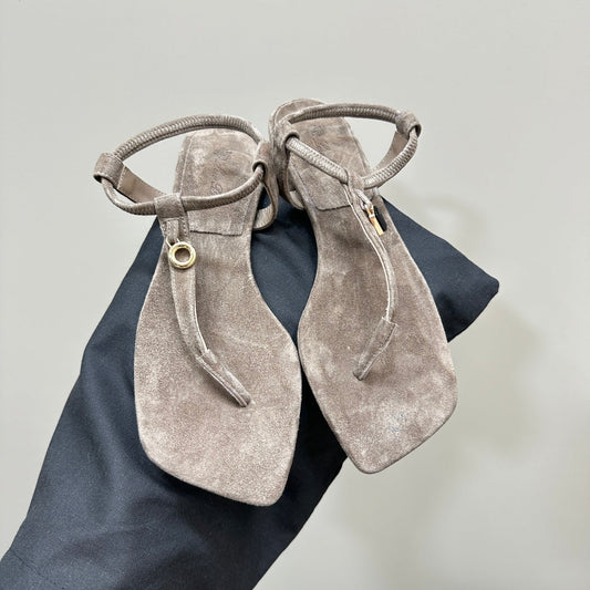 LP MINDIL SANDAL LIGHT BROWN SUEDE - 35