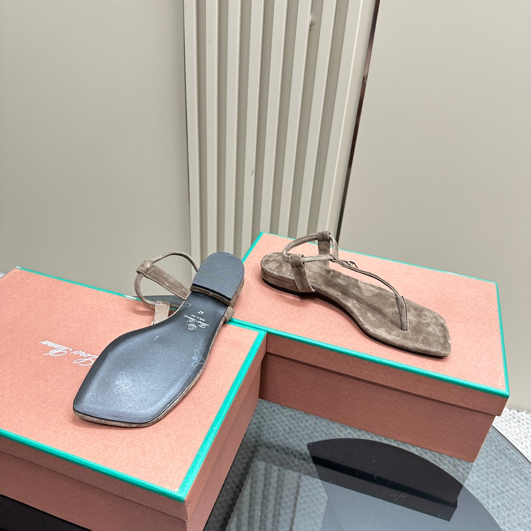 LP MINDIL SANDAL LIGHT BROWN SUEDE - 35