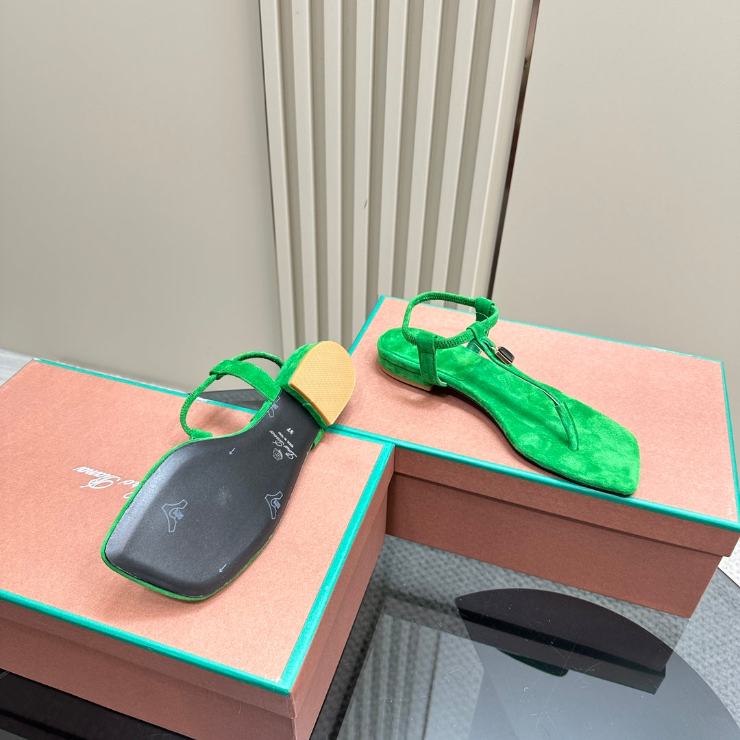 LP MINDIL SANDAL COOL GREEN SUEDE - 35