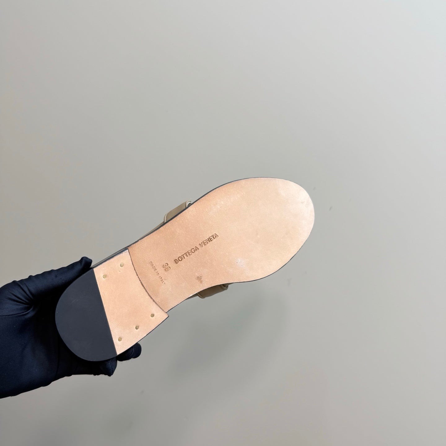 ASTAIRE MULE IN LIGHT BROWN CALFSKIN - 35