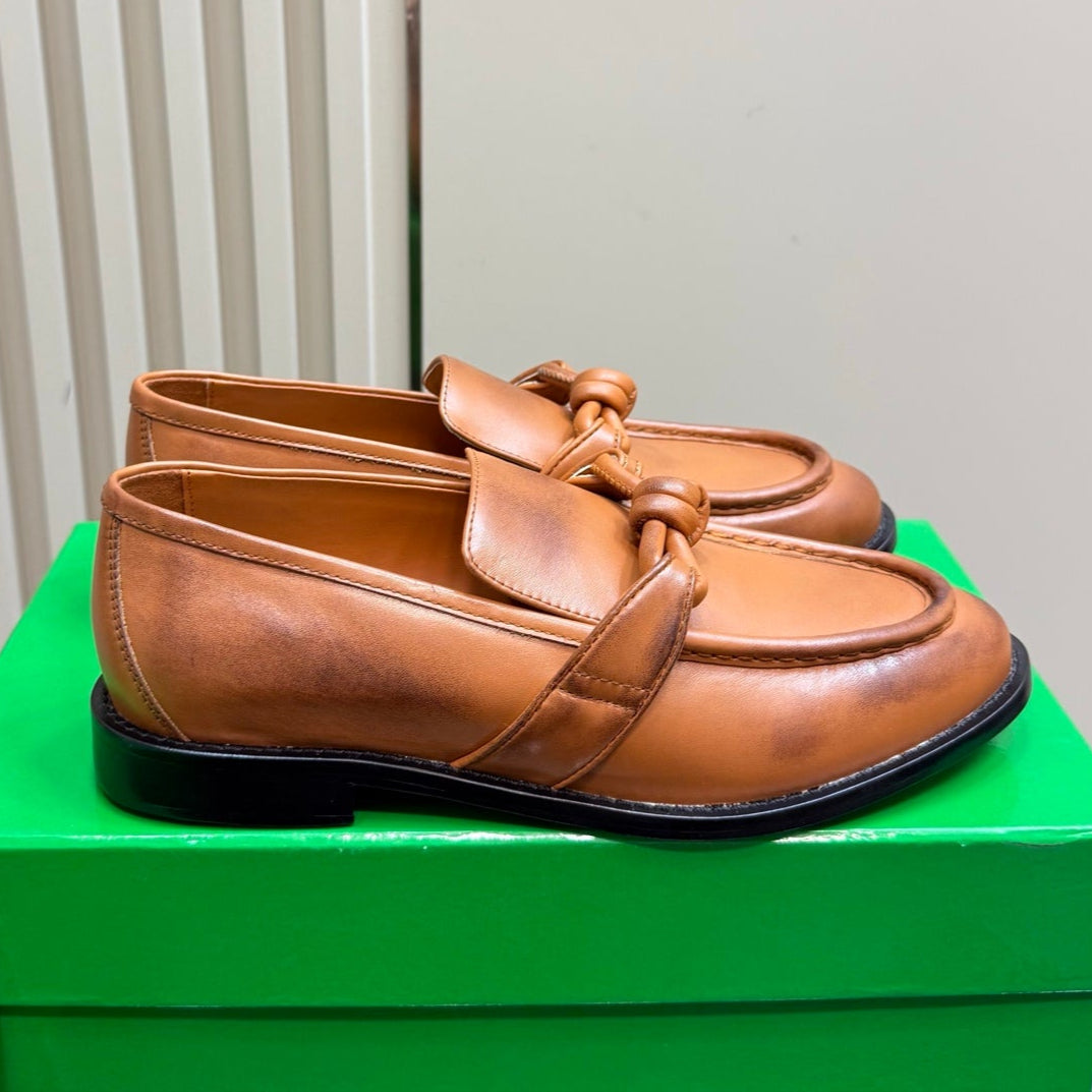 ASTAIRE LOAFER IN CINNAMON BROWN CALFSKIN - 35