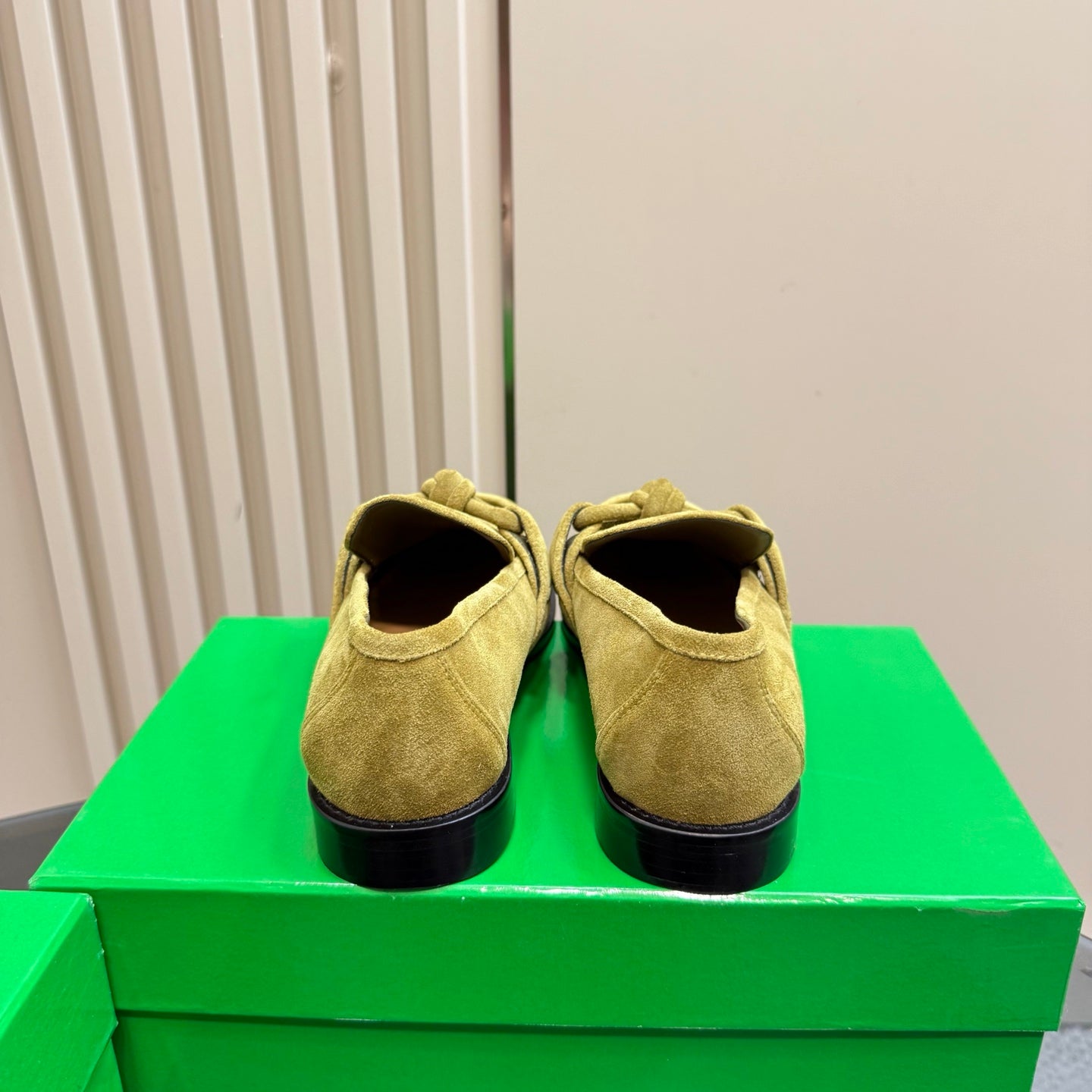 ASTAIRE LOAFER IN OLIVE GREEN SUEDE - 35