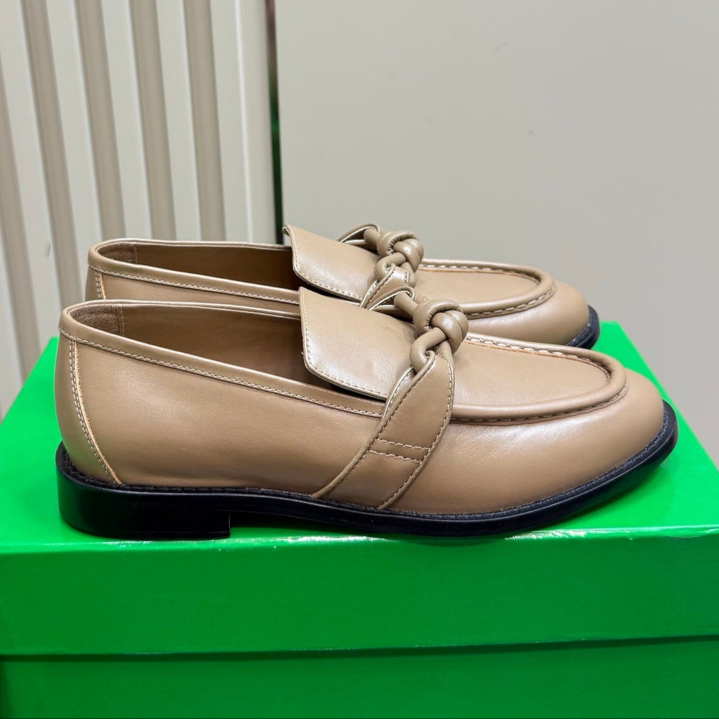 ASTAIRE LOAFER IN LIGHT BROWN CALFSKIN - 35