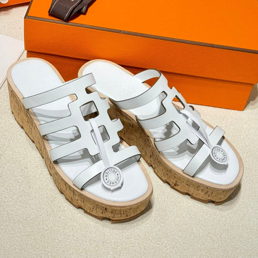 ISABELLA SANDAL WHITE CALFSKIN - 35
