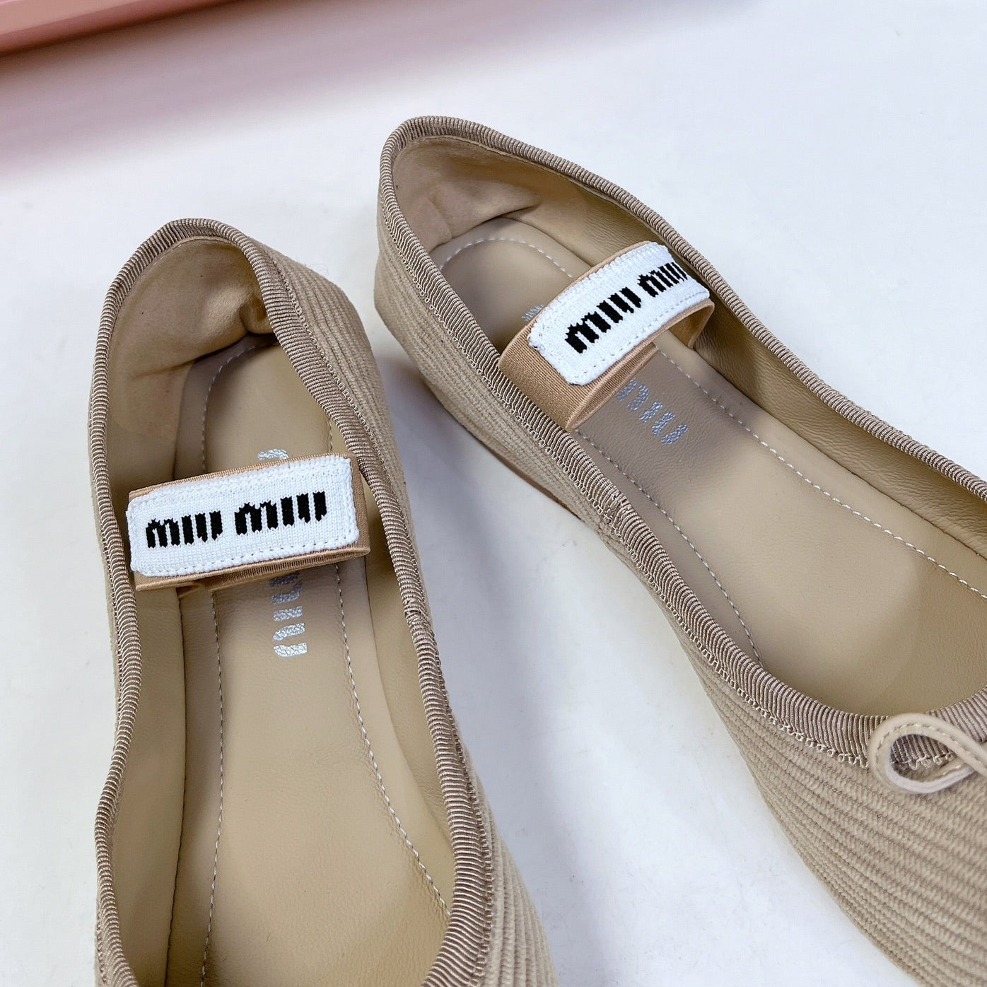 BALLET FLAT SHOES BEIGE SHEEPSKIN - 35